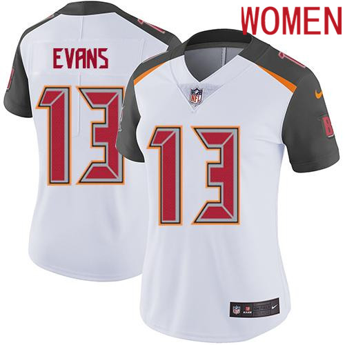 2019 Women Tampa Bay Buccaneers 13 Evans white Nike Vapor Untouchable Limited NFL Jersey